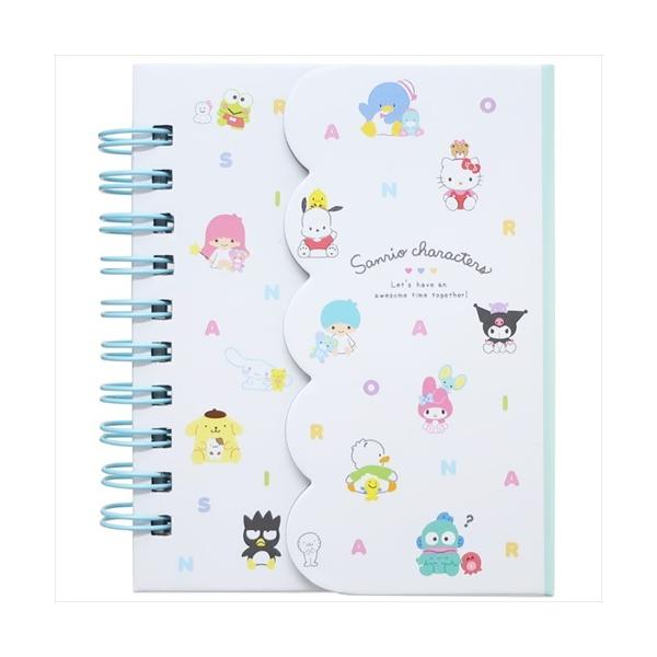 マグネット付きミニリングメモ サンリオキャラクターズ メモ帳
