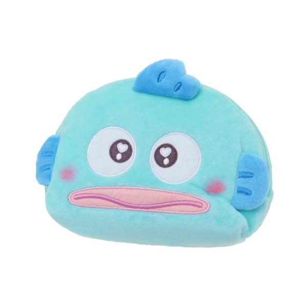 「コスメポーチその他」 ハンギョドン グッズ コスメポーチ キャラクター ぬいぐるみシェル型フェイスポーチ ふわふわ気持ちいいぬいぐるみ素材のポーチ 大人気サンリオキャラクターグッズにまたまた可愛いnewアイテム登場こちらはかわいいフェイス...