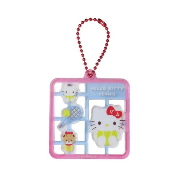 「キーホルダー」 ハローキティ キャラクター キーチェーン プラスチックモデル風キーホルダー テニス サンリオ プラモデルのようにくり抜かれていてリアルなキーホルダー 大人気サンリオキャラクターからまたまた可愛いアイテム登場こちらはくり抜き...