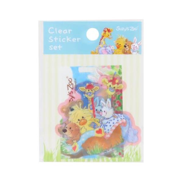 「ステッカー：キャラクター」 スージーズー グッズ ダイカットシール 絵本キャラクター クリアステッカーセット 3枚入り スマホケースのデコレーションにもピッタリなステッカーセット 長年にわたって世界中で愛されている[スージー ズー/SUZ...
