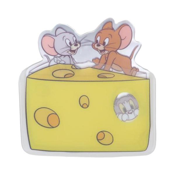 「手鏡」 トムとジェリー ワーナーブラザース キャラクター 手鏡 ケース付きカードミラー 持ち運びしやすいケース付きのミラー 大人気トム＆ジェリーグッズにまたまた可愛いnewアイテム登場こちらは身だしなみの必需品[ケース付きカードミラー]薄...
