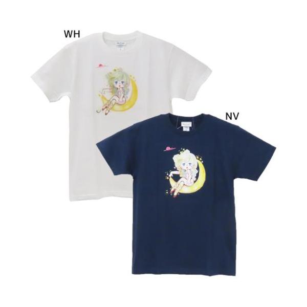 水森亜土 グッズ T-SHIRTS キャラクター Tシャツ ツキ 爆買
