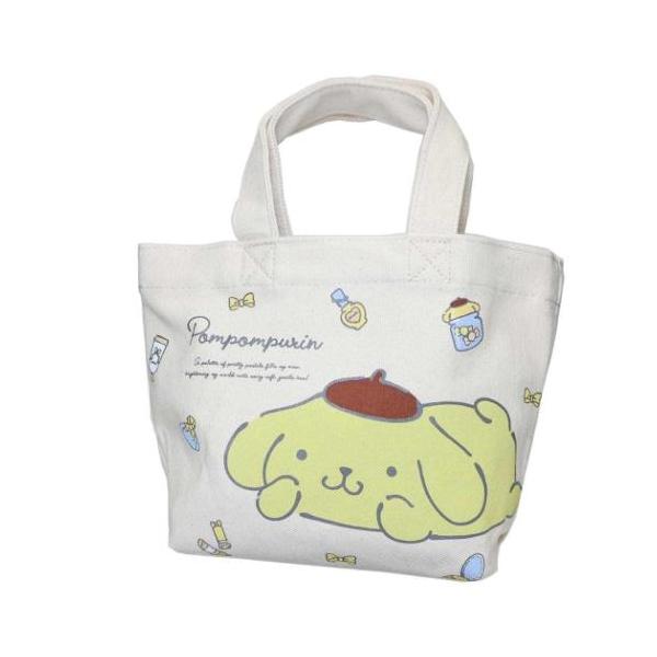 「ランチトート」 ポムポムプリン グッズ ランチトート サンリオ キャラクター 帆布ランチバッグ お弁当入れやワンちゃんのお散歩などに使えるマチ付きバッグ 大人気サンリオキャラクターグッズからまたまた可愛いnewアイテム登場こちらは定番人気...