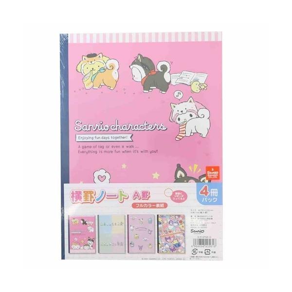 sanrio（サンリオ） B5 学習ノート 4冊パック サンリオキャラクターズ