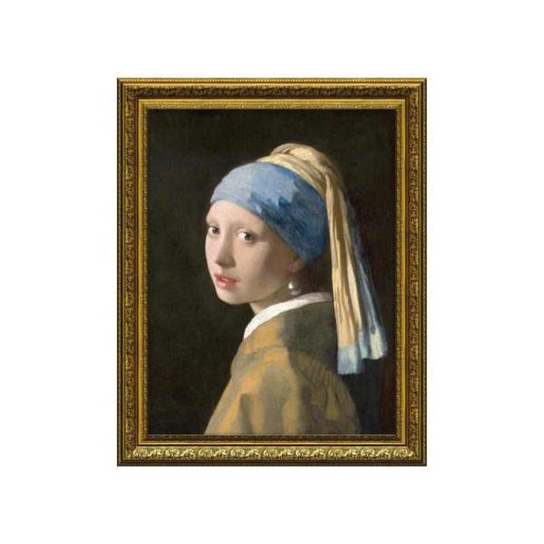 名画 フェルメール ミュージアムアートシリーズ 青いターバンの少女 MW-14023 フレーム付き 爆買