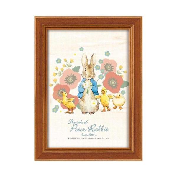 「取寄品」 「動物 人物」 ピーターラビット グッズ ポストカード額装 絵本キャラクター ポストカードアート ピーターとあひるたち 100年以上経った今も愛され続けるPeter Rabbit ポストカードフレームに、ピーターラビットと仲間た...