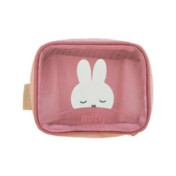 「ミニポーチ クリアポーチ」 ミッフィー ミニポーチ じゃばらメッシュポーチ Sサイズ PK ディックブルーナ ゾーウィー がばっと開いて取り出しやすいじゃばらポーチ ディックブルーナの人気絵本[miffy/ミッフィーちゃん]グッズにまたま...