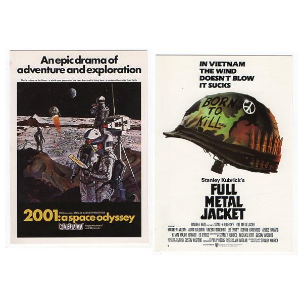 2001年宇宙の旅』『フルメタル・ジャケット』ポストカードセット