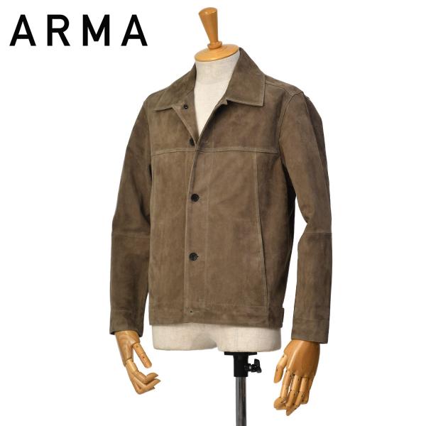 ARMA【アルマ】レザーシャツブルゾン JADEN SOIL ゴートスエード