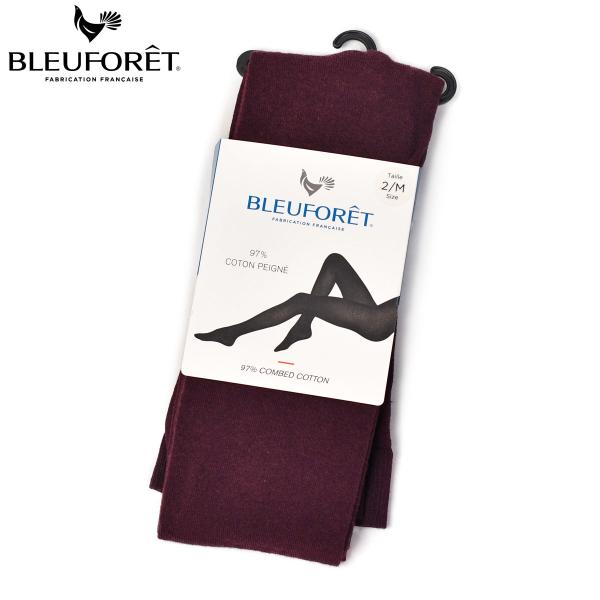 BLEU FORET【ブルー・フォレ】コットンタイツ 3213 VELVET COMBED TIGHTS 9911000345 045 d brown コットン ポリウレタン ダークブラウン