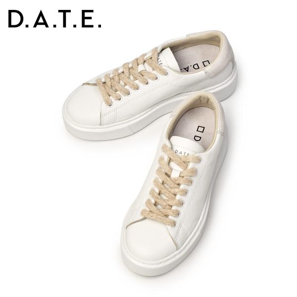 D.A.T.E.【デイト】スニーカー SFERA CALF WHITE ホワイト