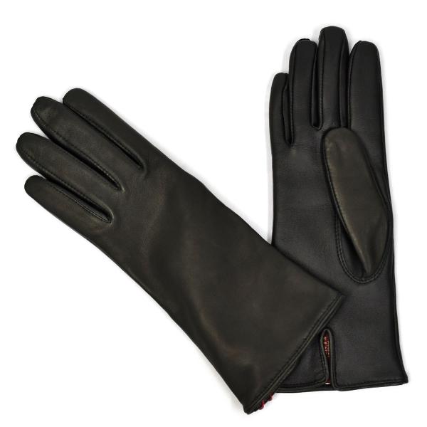 DENTS 黒 レザーグローブ 手袋 カシミヤライニング cinqessentiel_dents03003blk