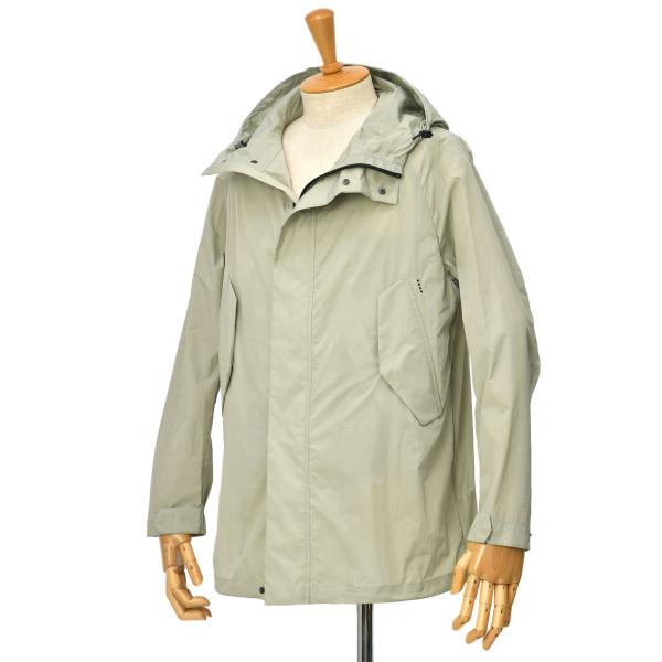 【50％OFF】【size46】【返品交換不可】HEVO【イーヴォ】ショートモッズコート CUPA 703 2569 ナイロン セージグリーン