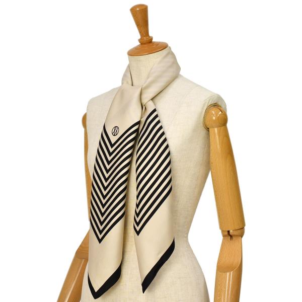 lescarf レスカーフ シルクスカーフ 未使用品 lescarf レスカーフ スカーフ 1007 No.7 レディース シルク 80×80