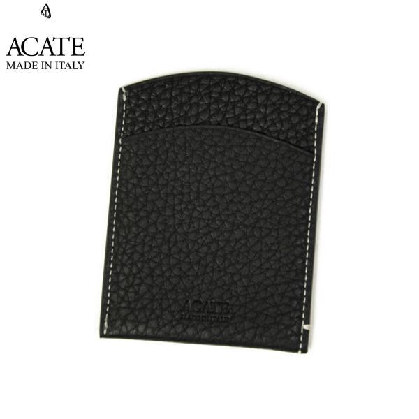 ACATE【アカーテ】マルチマネーケース A027 GRECO A82780 BLACK ナチュラルシュリンクレザー ブラック
