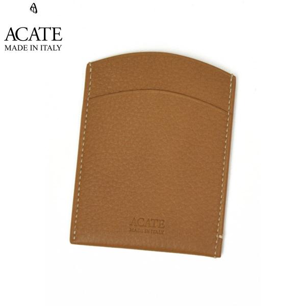 ACATE【アカーテ】マルチマネーケース A027 GRECO A82770 BROWN ナチュラルシュリンクレザー ブラウン