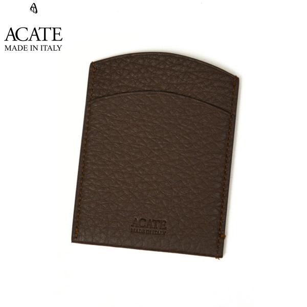 ACATE【アカーテ】マルチマネーケース A027 GRECO A82779 D.BROWN ナチュラルシュリンクレザー ダークブラウン