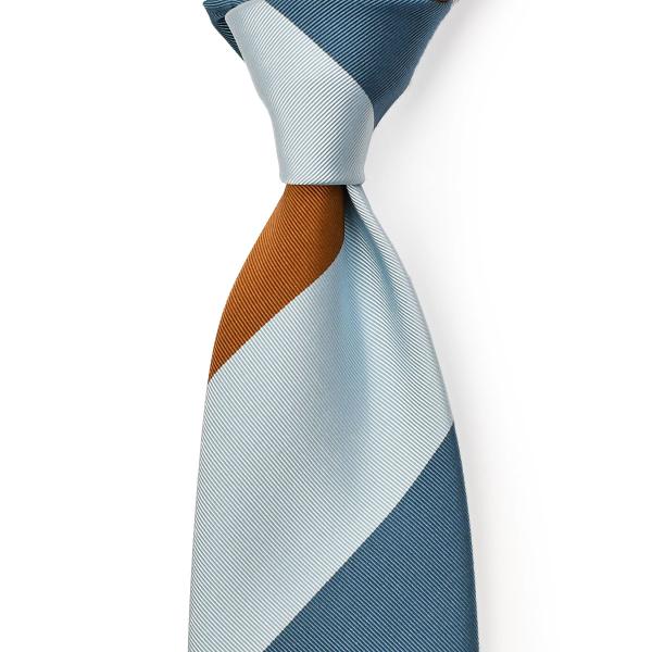 【送料無料】FRANCO BASSI（フランコバッシ）のストライプ柄ネクタイ FRANCO BASSI ネクタイ | ストライプ柄 ブルーグリーン - Del