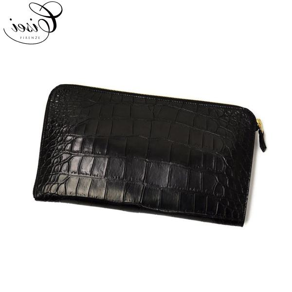 CISEI【チセイ/シセイ】CROCODILE clutch bag BLACK (クロコダイル  クラッチバッグ ブラック)