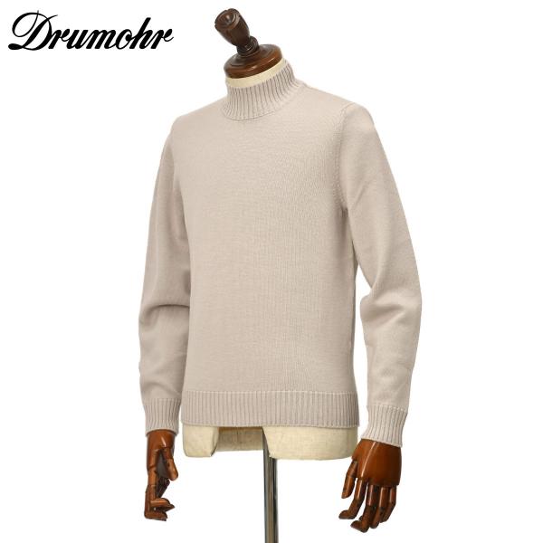 Drumohr【ドルモア】ミドルゲージモックネック D7M144 D03 130 メリノウール 8G オイスター