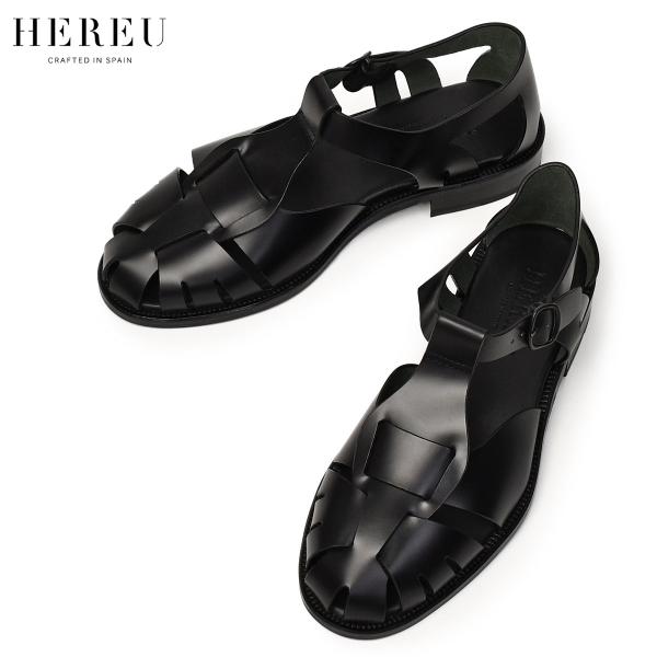 HEREU【へリュー】フィッシャーマンサンダル Pesca BLACK ブラック