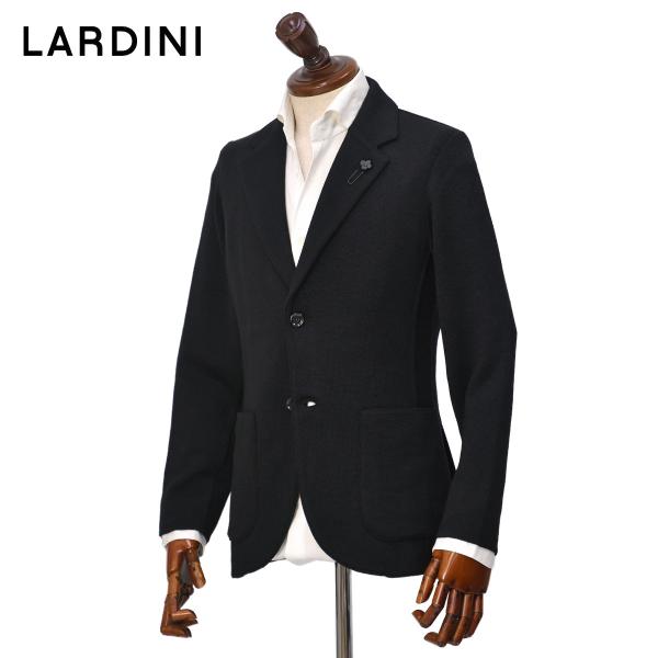 LARDINI【ラルディーニ】ニットジャケット LJM56J CN65000 999 ウール ミラノリブ ブラック
