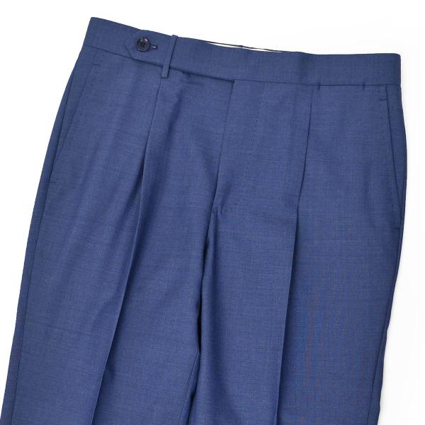 J3530 美品 ロータ サイドアジャスター 1プリーツパンツ サックス