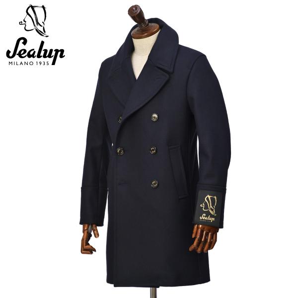 SEALUP【シーラップ】ロングピーコート GENOVA 50092 7591 91 ウール ネイビー