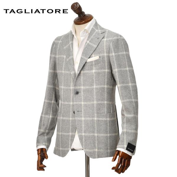 TAGLIATORE / テーラードジャケット/46/コットン/GRY/1SMC22K-D6UEG002 TAGLIATORE（タリアトーレ） 【FINAL SALE 返品交換不可】【size46