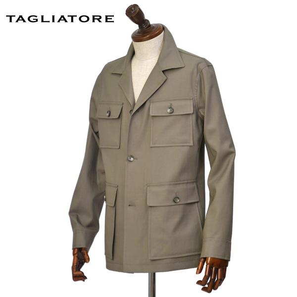 【FINAL SALE】TAGLIATORE【タリアトーレ】サファリジャケット G-TEMPEST 070130U T1130 ヴァージンウール ベージュ