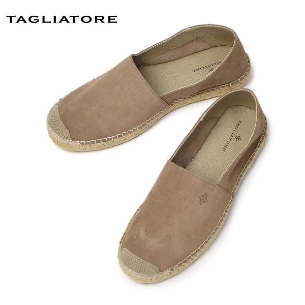 【FINAL SALE】TAGLIATORE【タリアトーレ】エスパドリーユ JULIO TSE25-SU TAUPE ラムレザー トープ