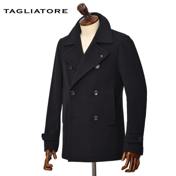TAGLIATORE【タリアトーレ】ショートピーコート MONACO 350001U B5054 ウール カシミヤ ネイビー