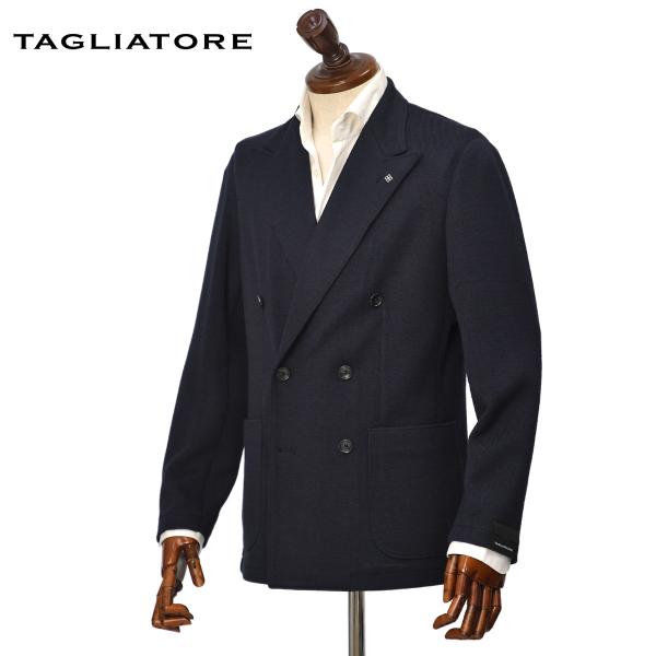 TAGLIATORE【タリアトーレ】ダブルジャケット G-LIGHT10K/J A30015 B30015 ライト ポリエステル ヴァージンウール アクリル ジャージー ネイビー