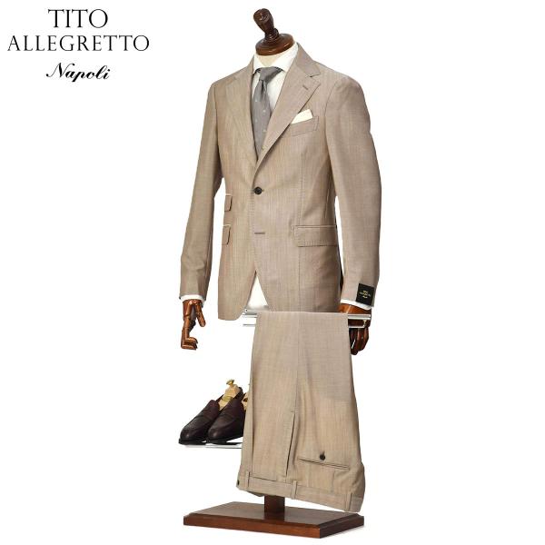 TITO ALLEGRETTO【ティト アレグレット】シングルスーツ TA11241025 モヘア ウール ベージュ