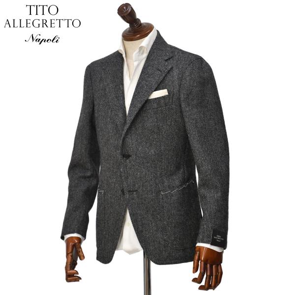 TITO ALLEGRETTO【ティト アレグレット】シングルジャケット 304D TA-05-253-005 ヴァージンウール ヘリンボーン グレー