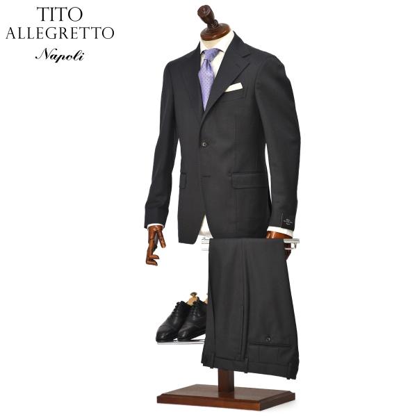 TITO ALLEGRETTO【ティト アレグレット】シングルスーツ 301D TA-11-261-036 カノニコ ウール キャバルリーツイル チャコールグレー