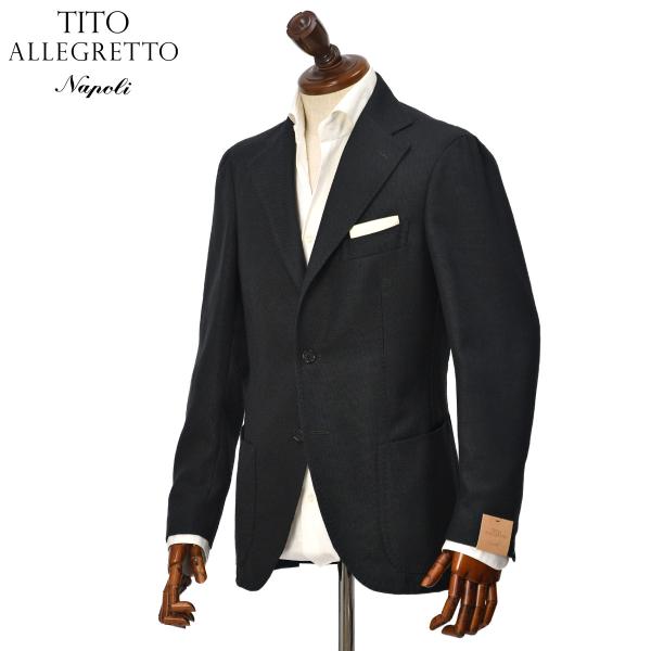 TITO ALLEGRETTO【ティト アレグレット】シングルジャケット CARAIBI TC 05-263-002 ヴァージンウール カシミヤ ホップサック グリーン