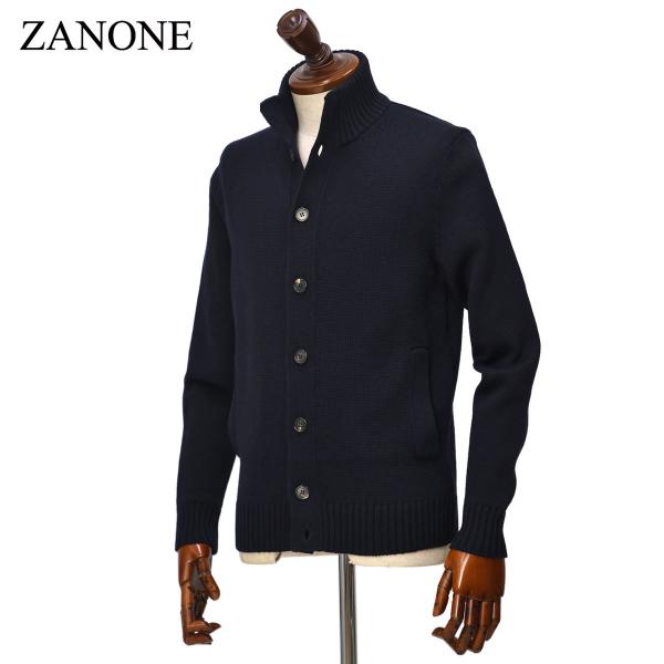 ZANONE【ザノーネ】スタンドカラーニット CHIOTO / KYOTO 812519 ZR229 Z1375 ウール 5G ネイビー