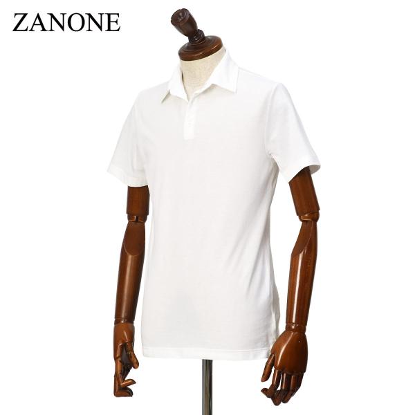 【FINAL SALE】ZANONE【ザノーネ】ポロシャツ 815109 ZG380 Z0001 アイスコットン ホワイト