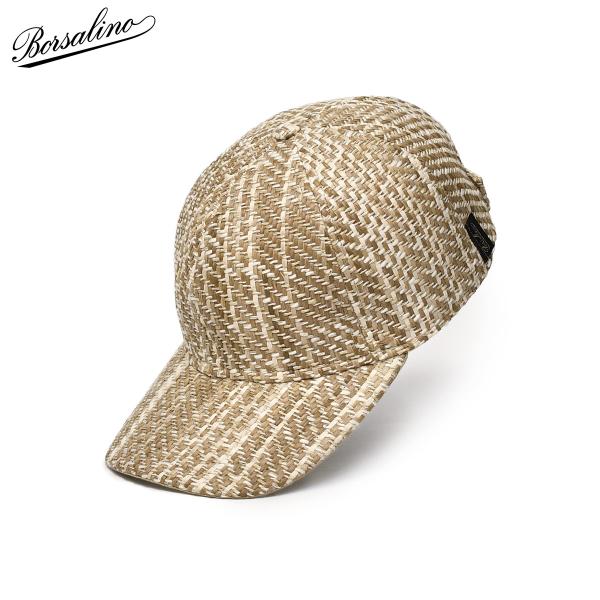 Borsalino【ボルサリーノ】ベースボールキャップ B95174ESV D0072 287B レーヨン コットン ジュート ナチュラル