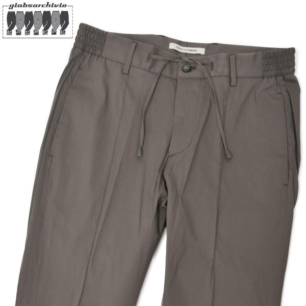 【FINAL SALE】giab's ARCHIVIO【ジャブス アルキヴィオ】リラックスパンツ MASACCIO M1  A3768 シャカヌメコットン ストレッチ ダークチャコール