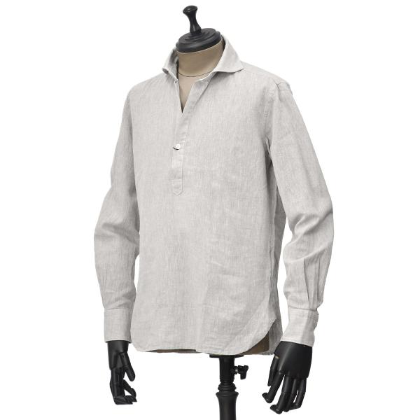 ORIAN オリアン コットンリネンオーバーシャツ cinqueunaltro_orian000001gry