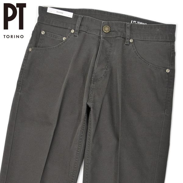 【FINAL SALE】PT TORINO DENIM【ピーティートリノデニム】デニムパンツ REGGAE PU34 0180 コットン ポリウレタン ストレッチ チャコールグレー