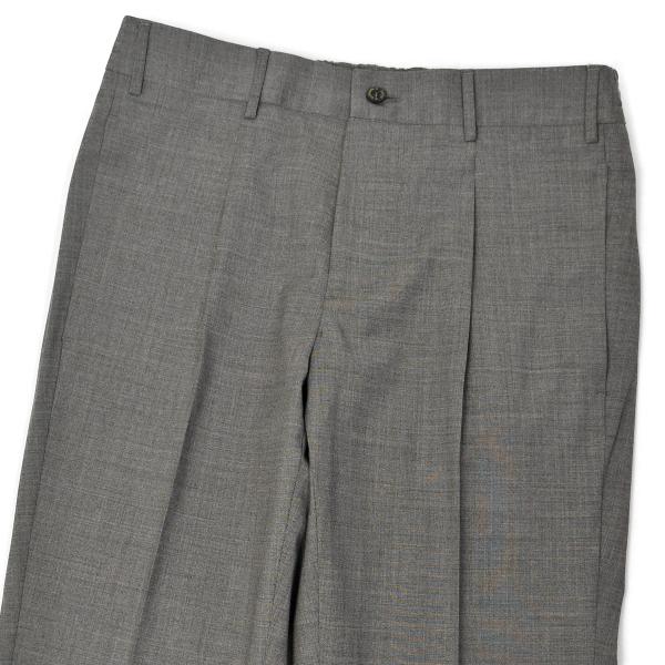 【FINAL SALE】SANTANIELLO【サンタニエッロ】1プリーツパンツ IRNO E2489 93 ウール ストレッチ グレー