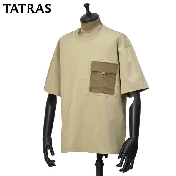 TATRAS【タトラス】リラックスシルエットTシャツ VENTO コットン ベージュ