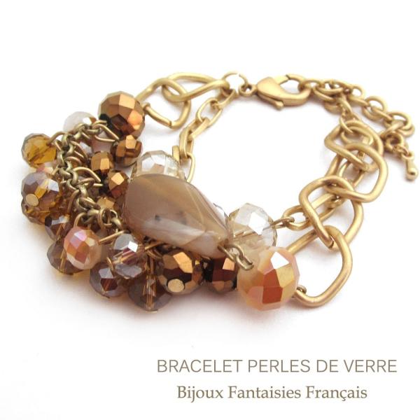 フランス輸入ゴールド アメジスト ブレスレット