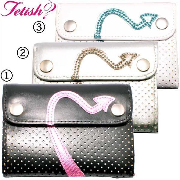 �t�F�e�B�b�V�� 2�܂���z 1.�u���b�N �s���N 2.�V���o�[ �u�����Y 3.�z���C�g �O���[�� FETISH Folding twice Wallet