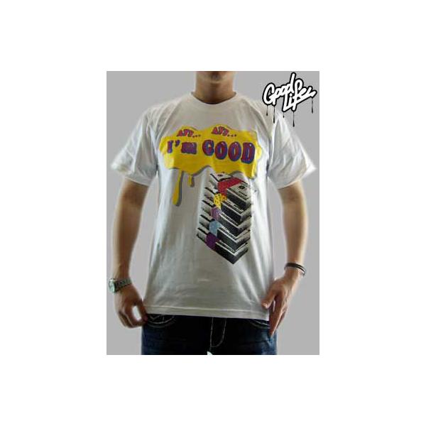�ySALE�zGood Life S/S TEE I'm GOOD TEE White �O�b�h���C�t S/S T�V���c �A�C�� �O�b�h TEE �z���C�g