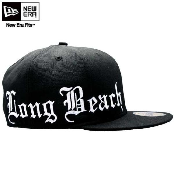 59FIFTY ニューエラ サイド ビッグ ロゴ ロングビーチ ブラック 
