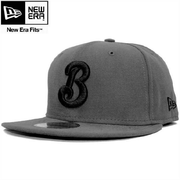 ニューエラ 5950キャップ ブラックロゴ 横浜ベイスターズ グラファイト ブラック New Era 59FIFTY Cap Black Logo  Yokohama Baystars Graphite Black